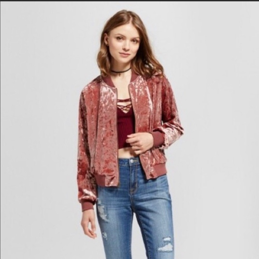 Velvet bomber jacket - Picture 3 of 5